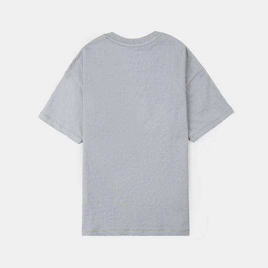 Boys Jersey/Terry T-Shirt - Grey