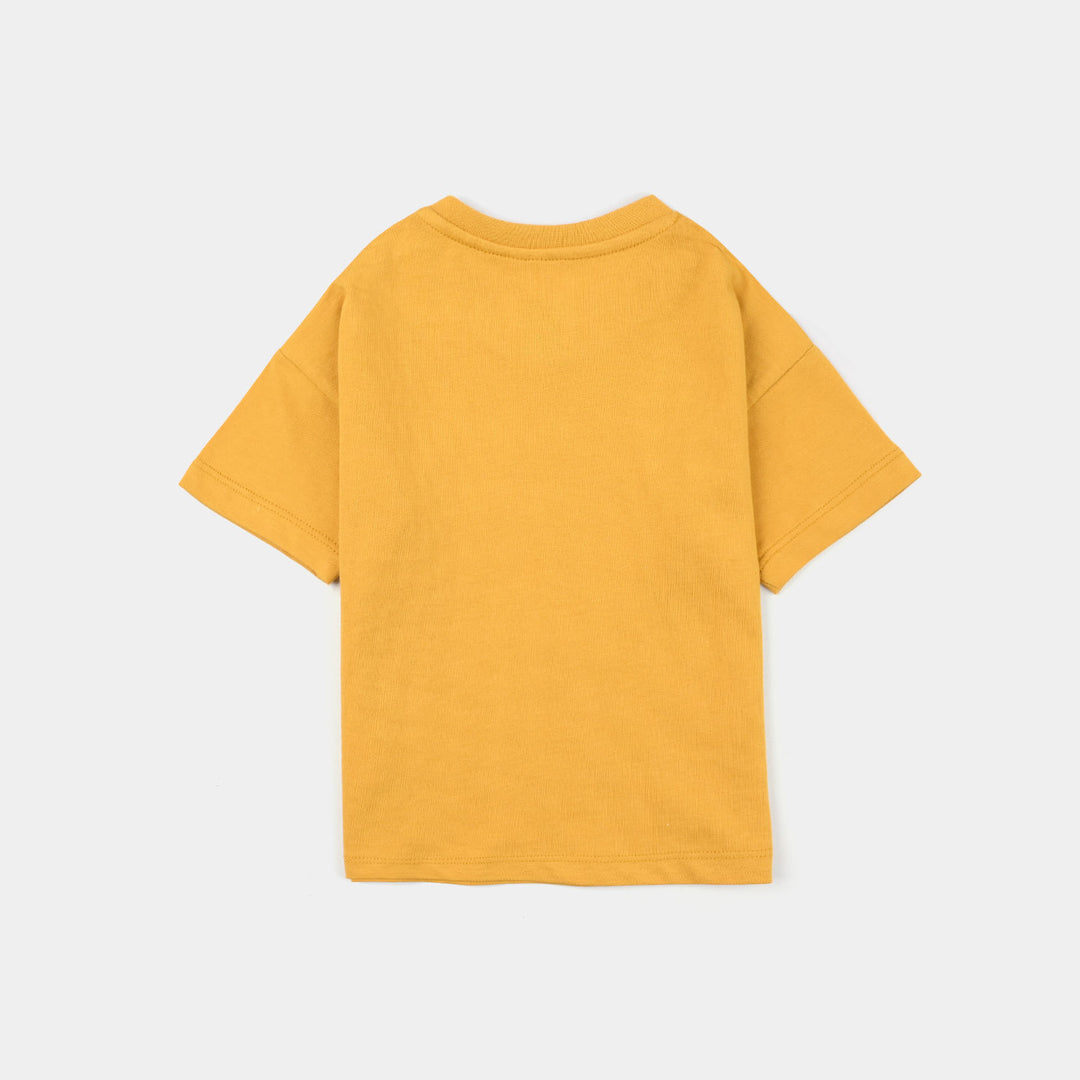 Infant Boys Jersey/Terry T-Shirt (Road Trip) - Yellow