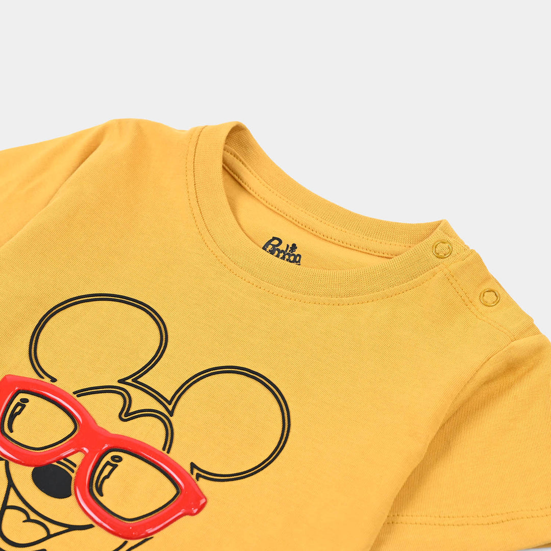Infant Boys Jersey/Terry T-Shirt Character - Yellow