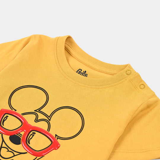 Infant Boys Jersey/Terry T-Shirt Character - Yellow