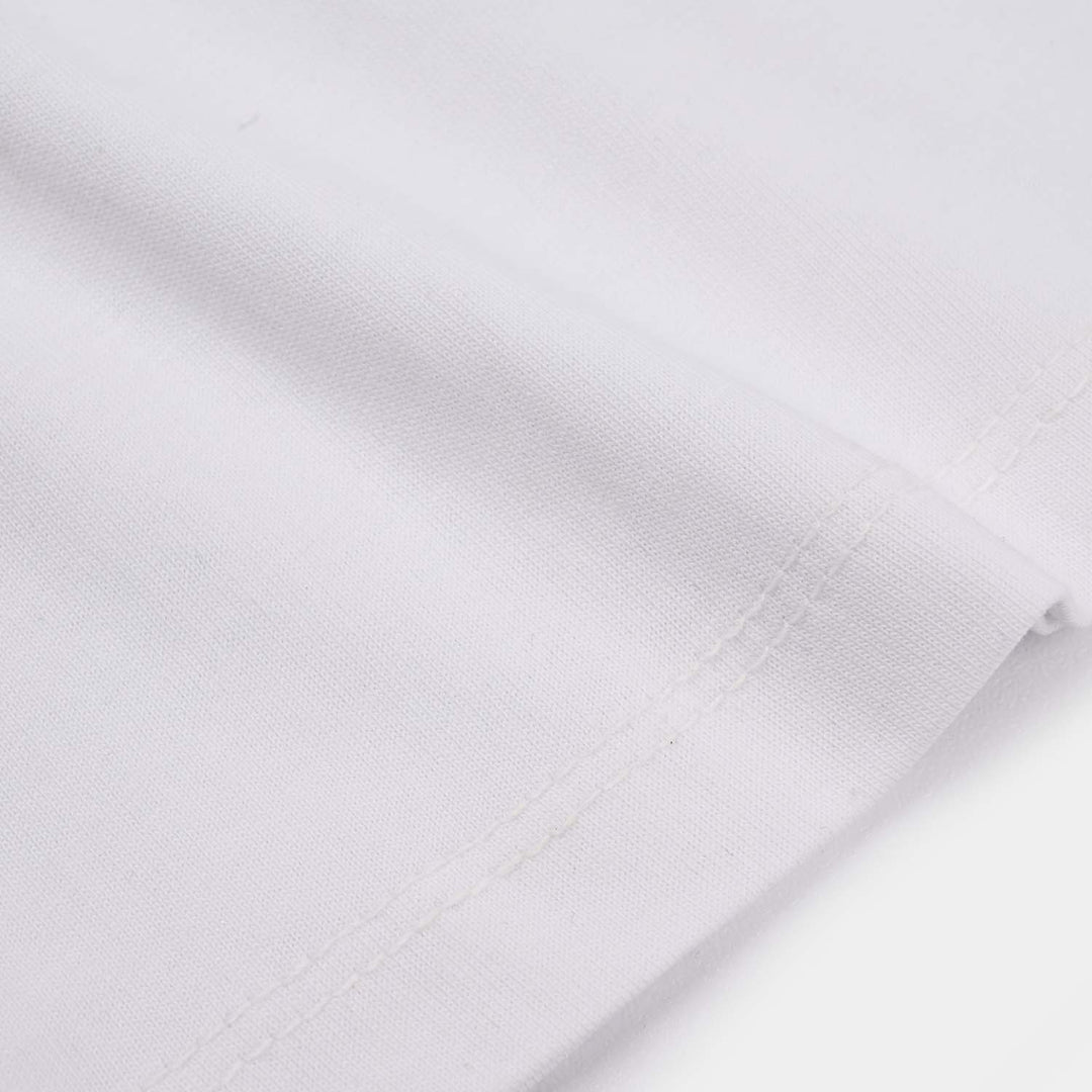 Infant Boys Jersey/Terry T-Shirt - White