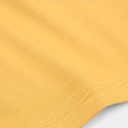 Boys Jersey/Terry T-Shirt (Born To Game) – Yellow