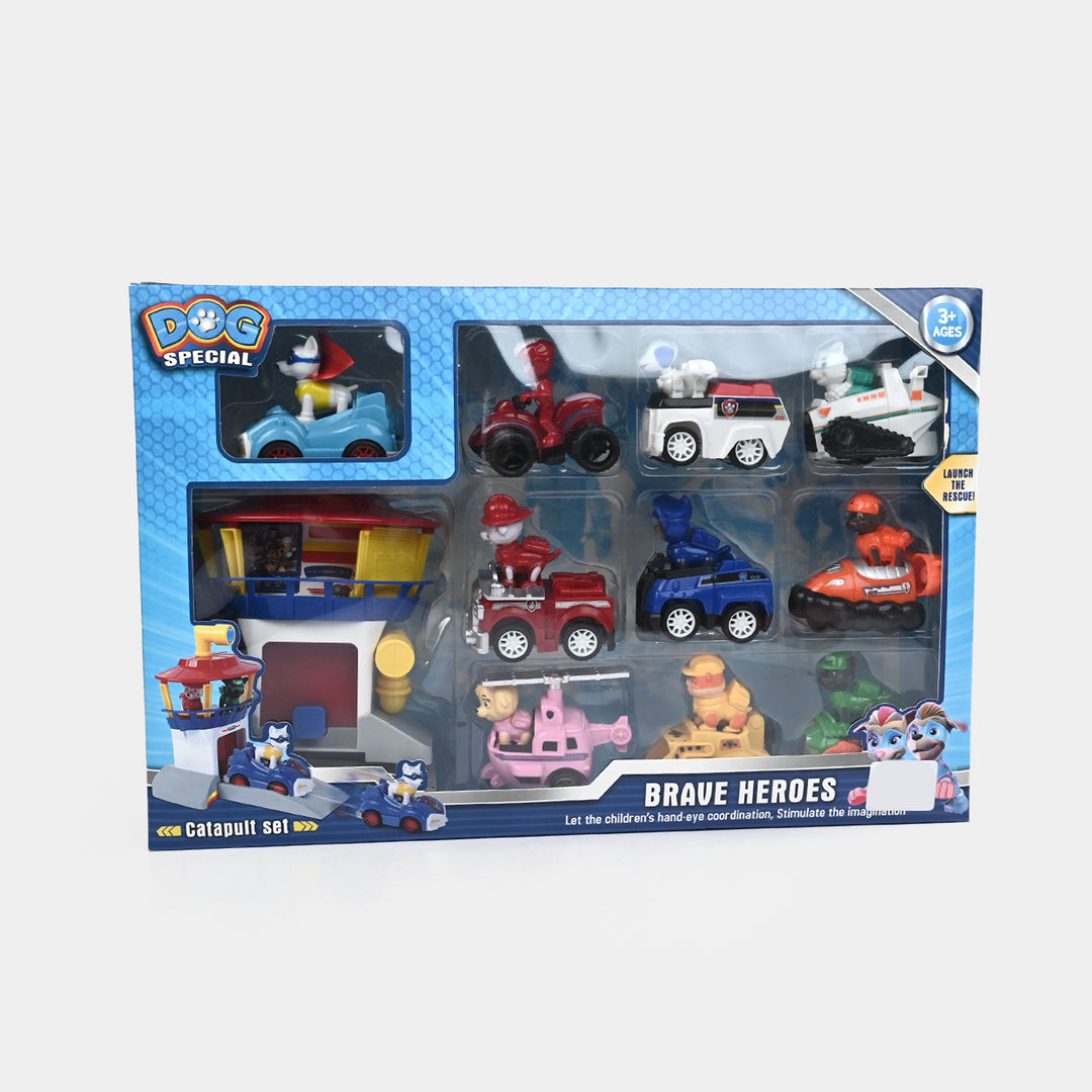 Special Heroes Pull-Back Action Vehicles Set