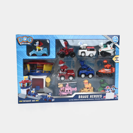 Special Heroes Pull-Back Action Vehicles Set
