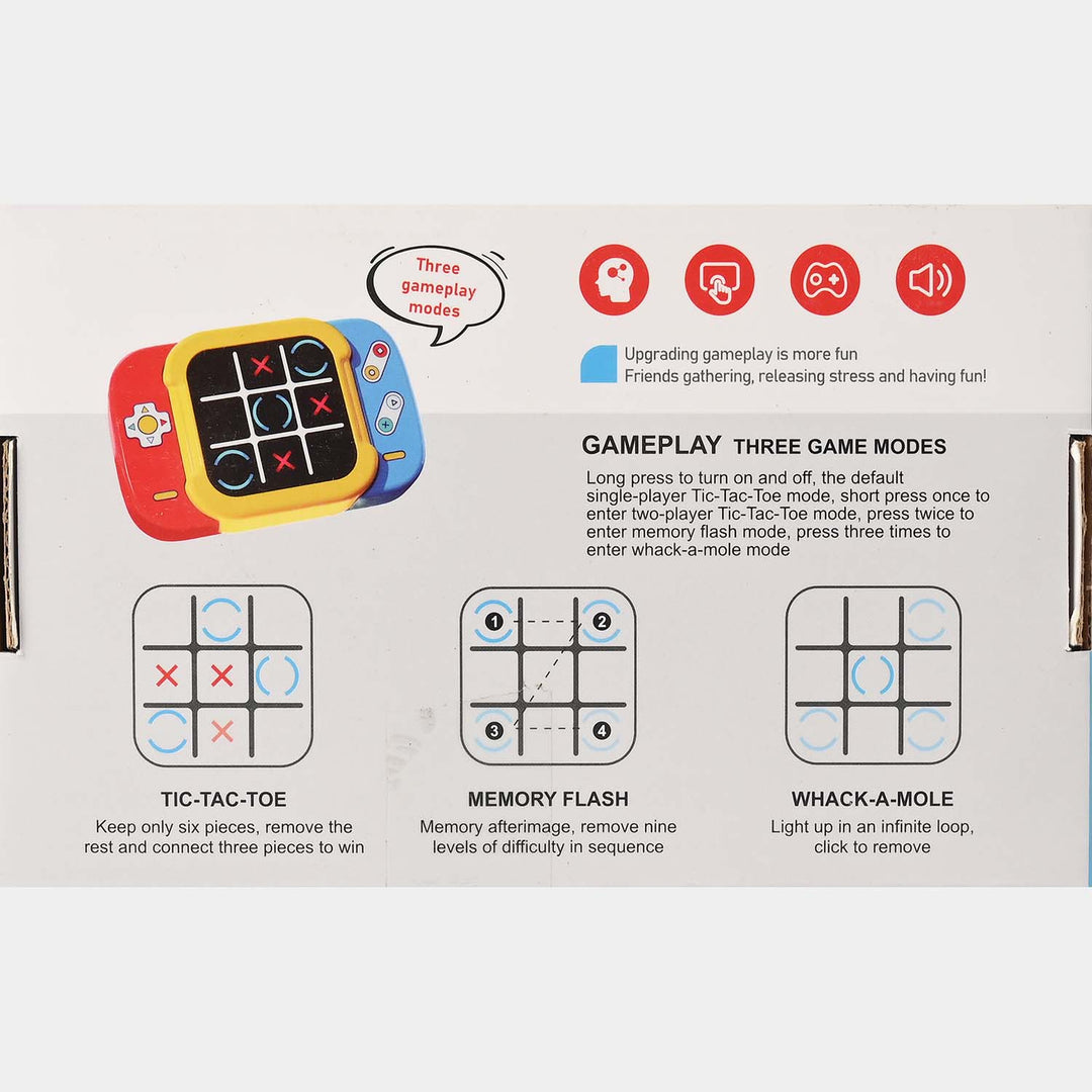 Electronic Tic-Tac-Toe Handheld Game – 3 Game Modes