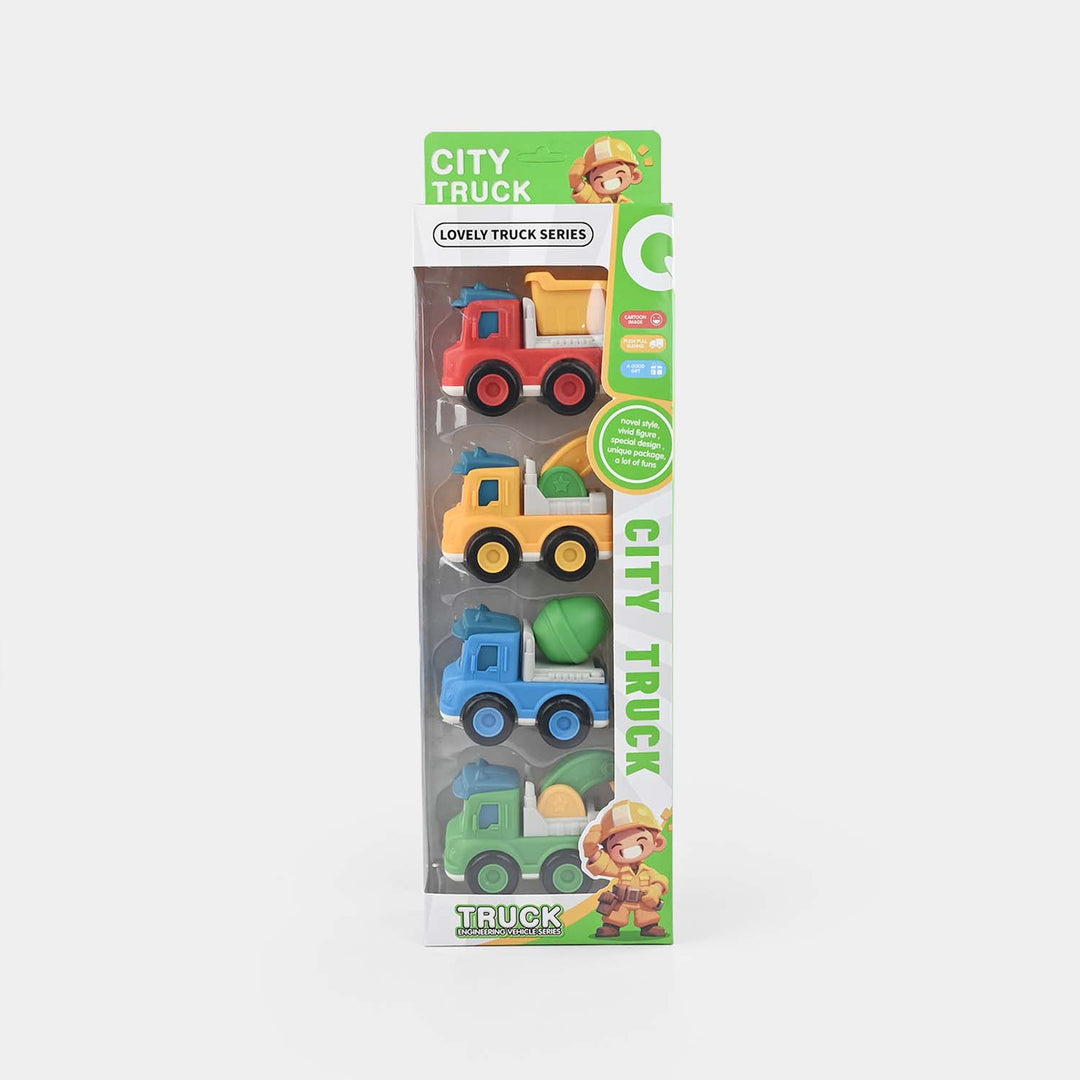 Cartoon Engineering Vehicles | Pack of 4