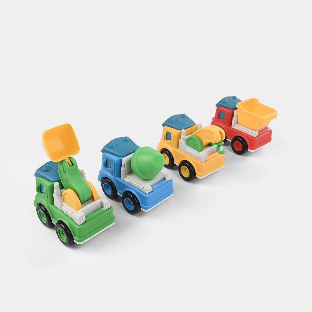 Cartoon Engineering Vehicles | Pack of 4