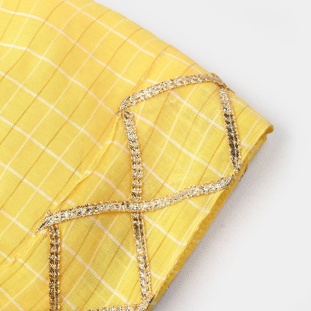 Infant Girls Cotton 2Pc Set (Summer Lime) - Yellow