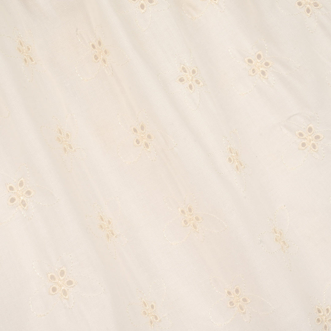 Girls Cotton Short Skirt (Rose) - White