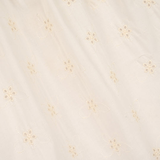 Girls Cotton Short Skirt (Rose) - White