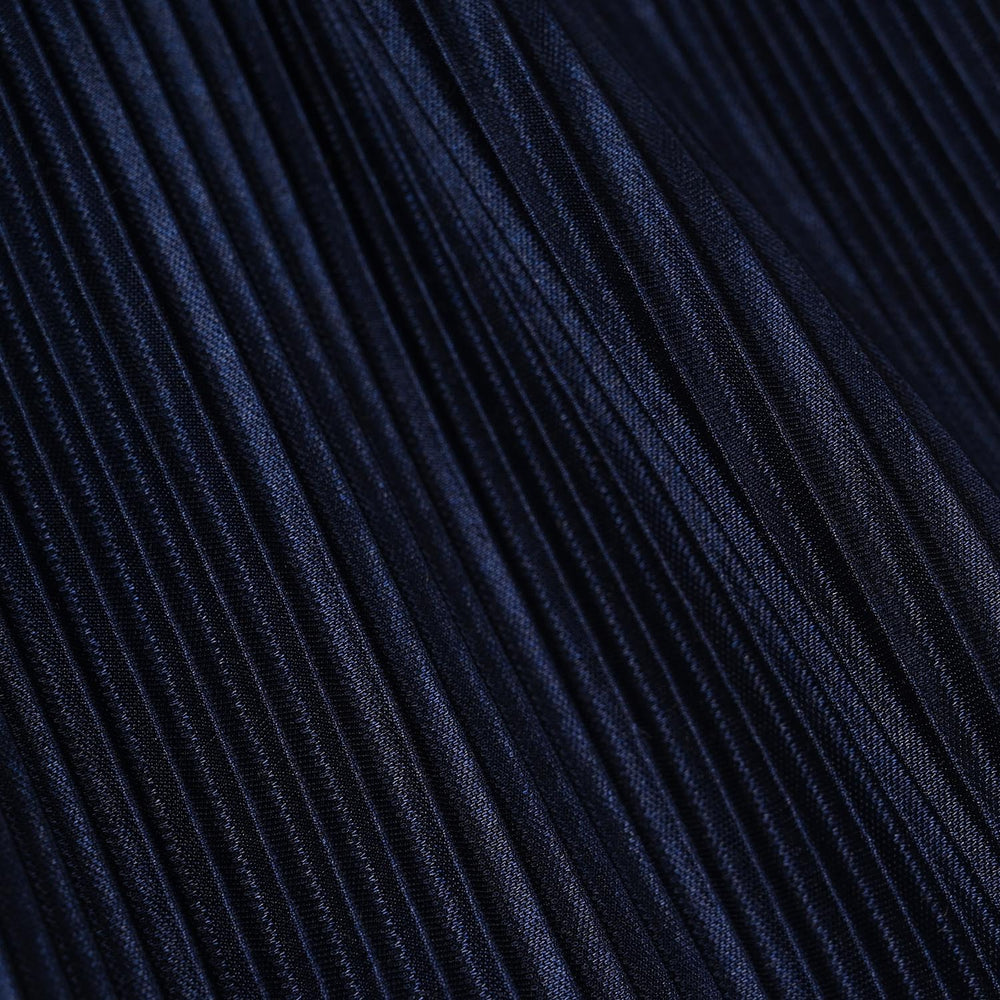 Infant Girls poly cambric Pleated Pants-Navy Blue