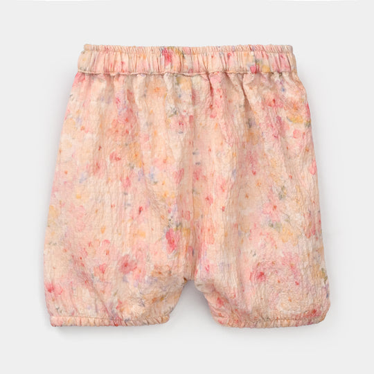 Infant Girls Poly Crinkle 2 Pc Suit - Multi