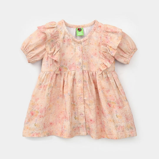 Infant Girls Poly Crinkle 2 Pc Suit - Multi