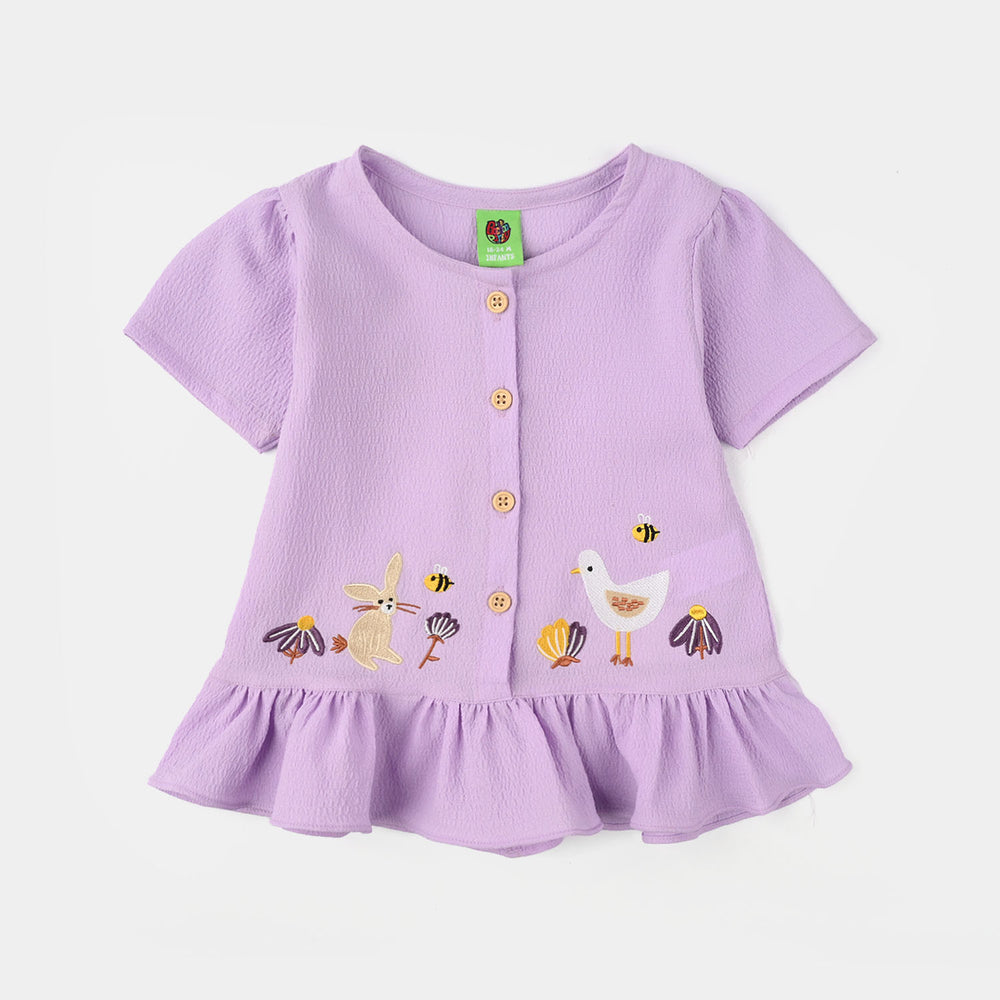 Infant Girls SeerSucker 2 Pc Suit-Orchid Hues-Purple
