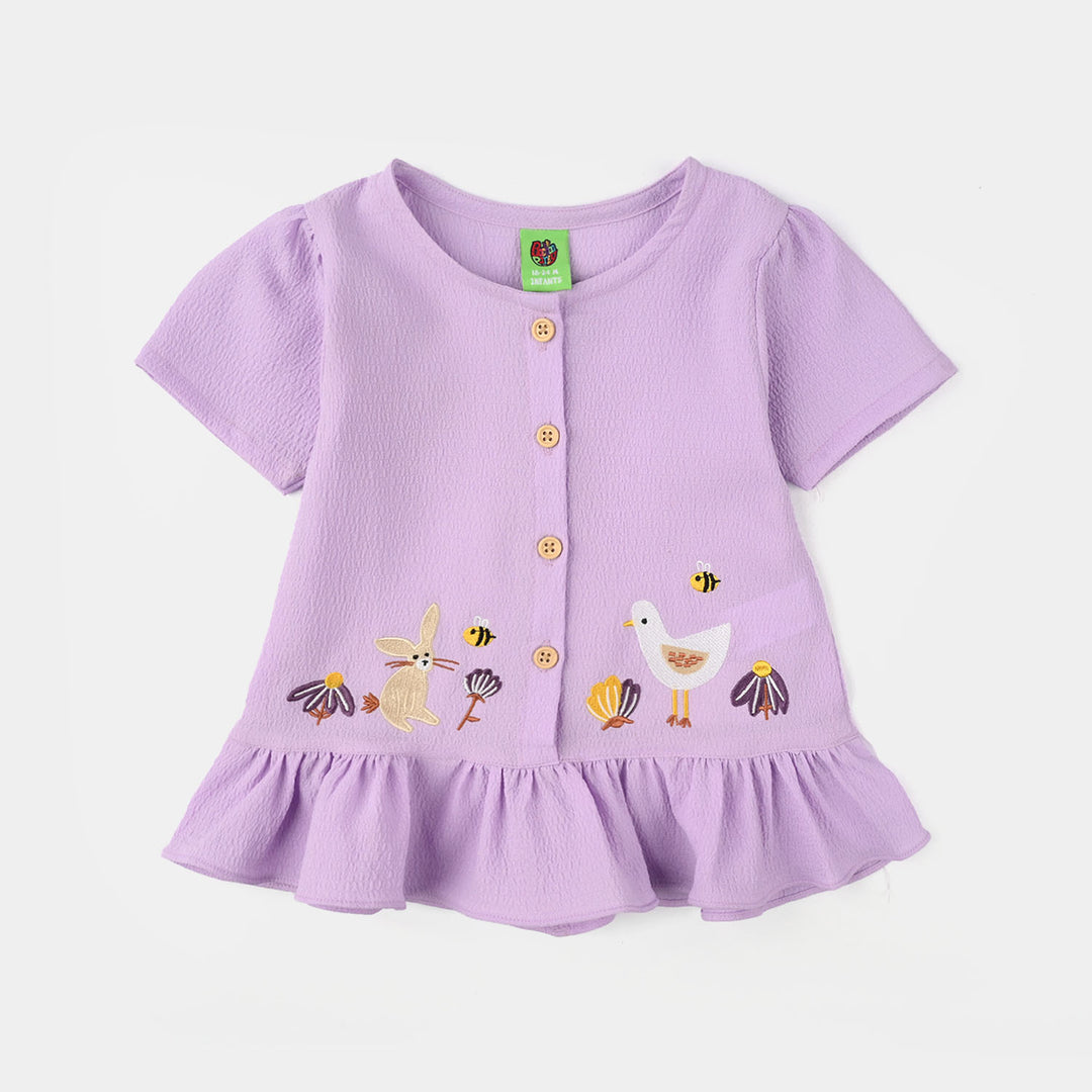 Infant Girls SeerSucker 2 Pc Suit-Orchid Hues-Purple