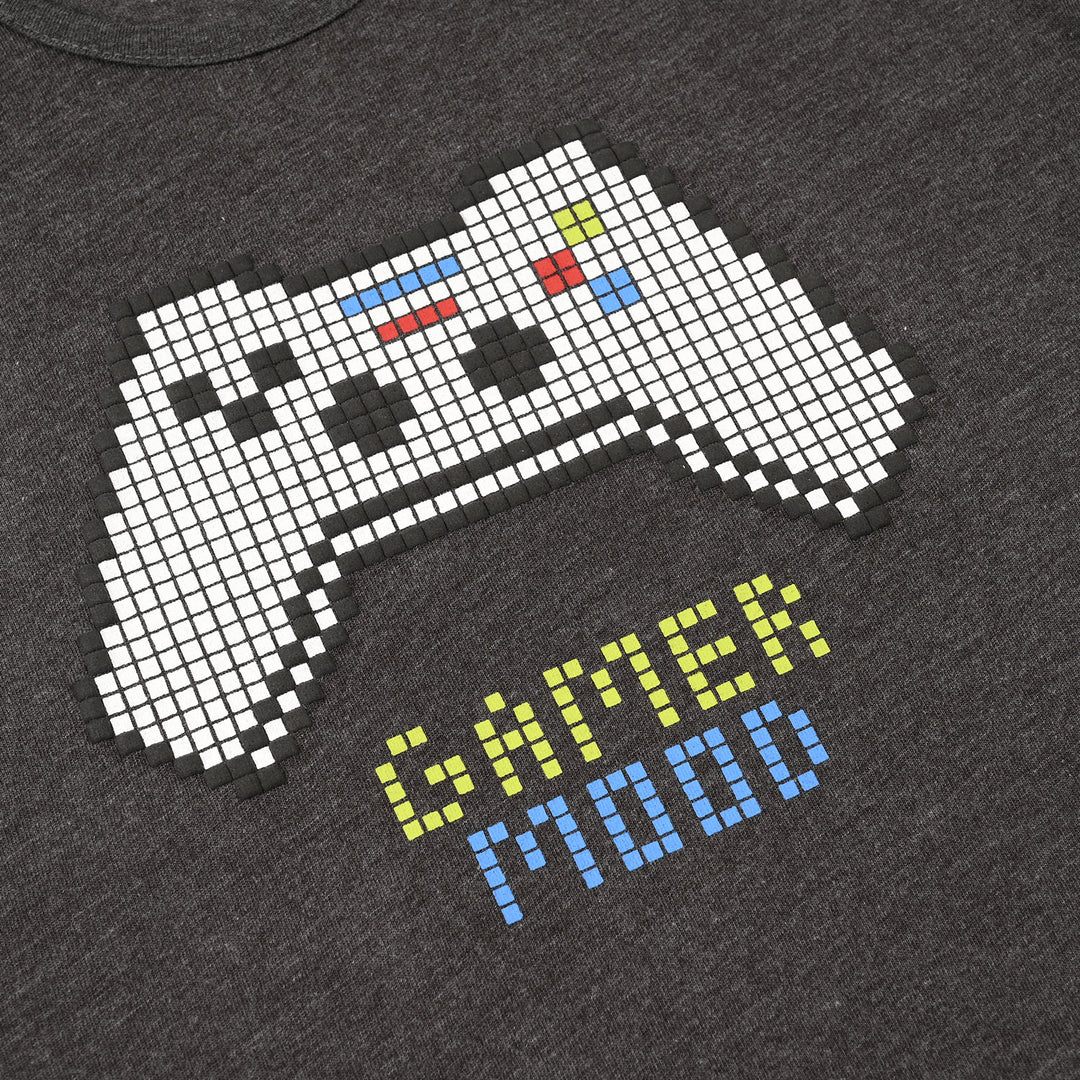 Boys Slub Jersey Sando (Game Mood) – Dark Grey