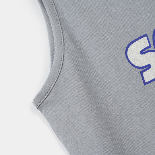 Boys Slub Jersey Sando Character