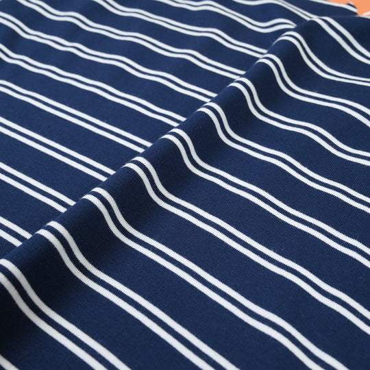 Boys Yarn Dyed Striped T-Shirt (EPIC IDEA) - Blue