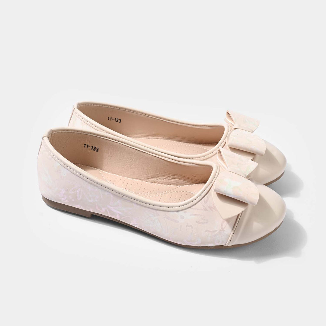 Girls Pumps 11-133-BEIGE