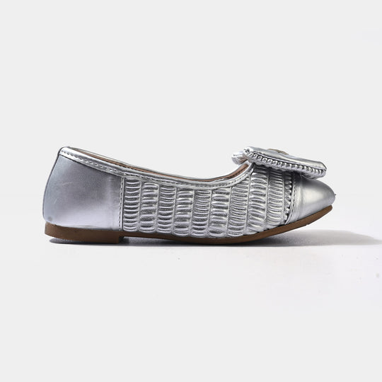 Girls Pumps 11-134-SILVER