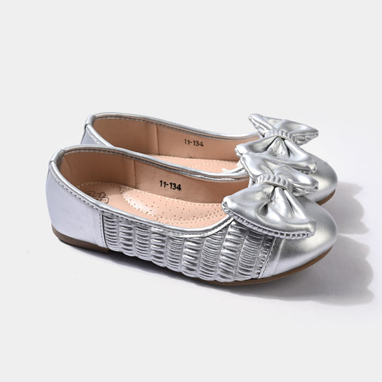Girls Pumps 11-134-SILVER