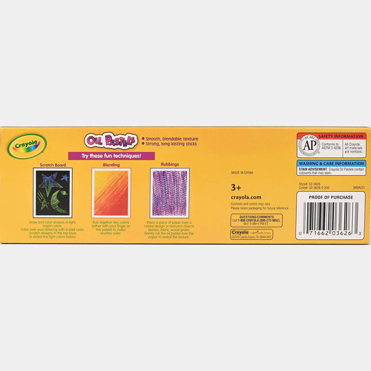 Crayola Oil Pastel Crayon 24Pcs 523626