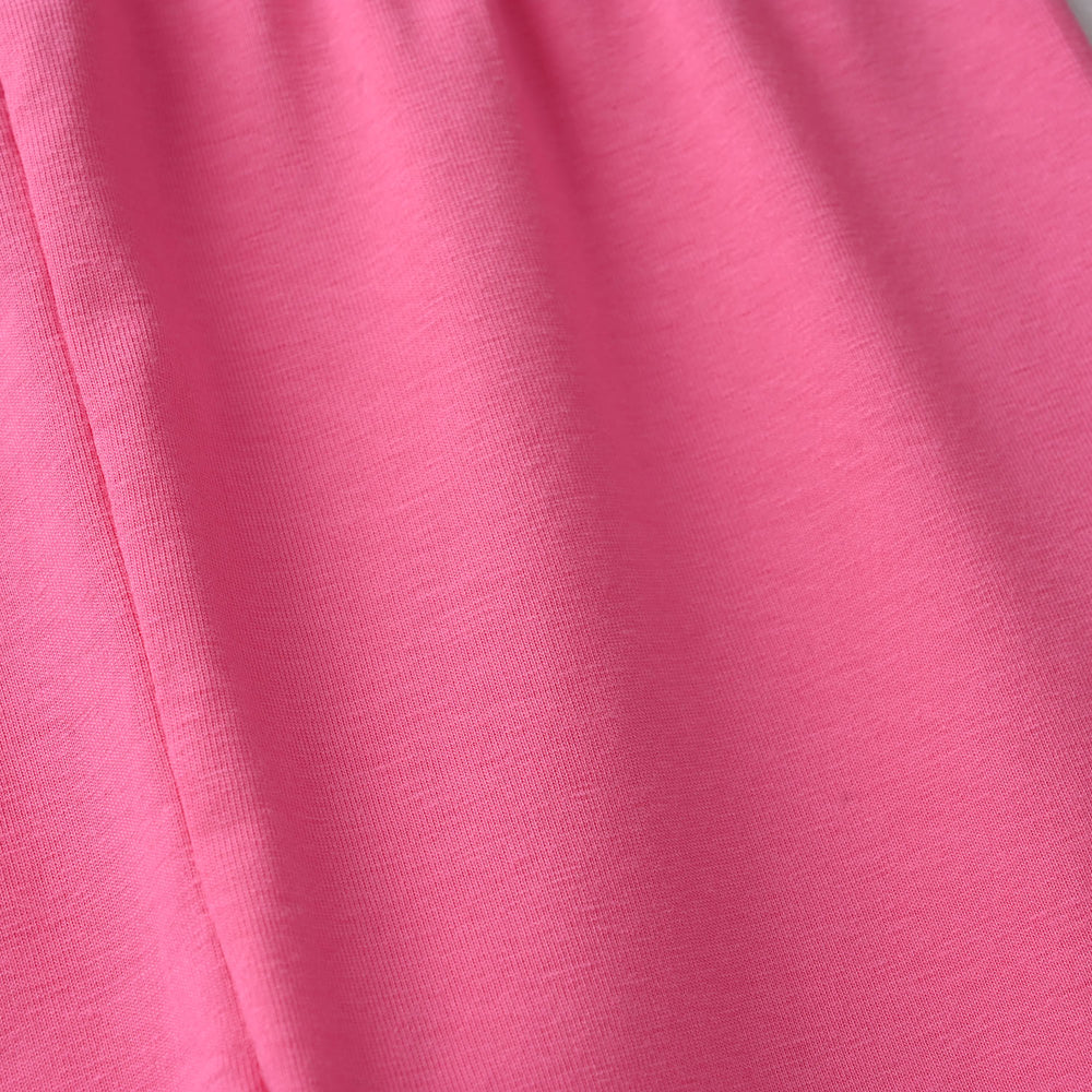 Infant Girls Lycra/Jersey Tights - Hot Pink