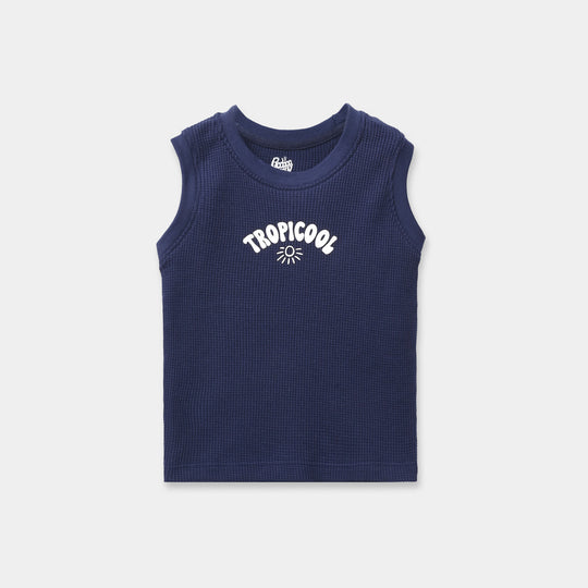 Infant Boys Thermal Sando Tropicool-Navy Blue