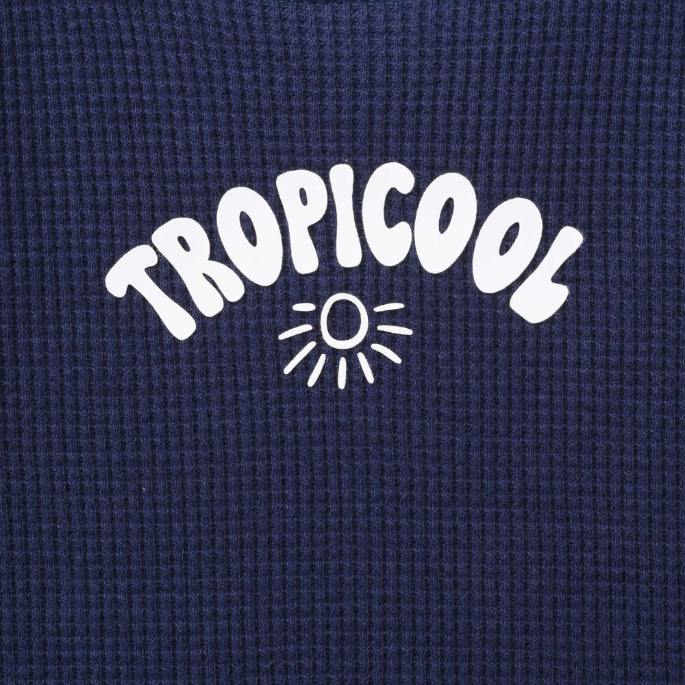 Infant Boys Thermal Sando Tropicool-Navy Blue