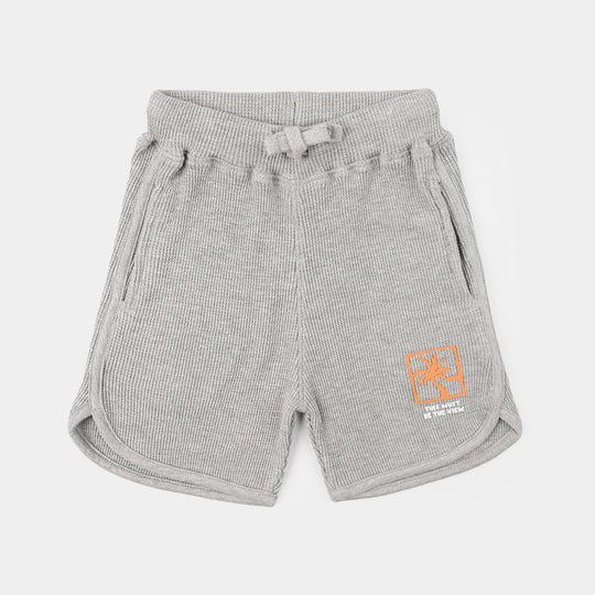 Boys Thermal Shorts Tree - Grey
