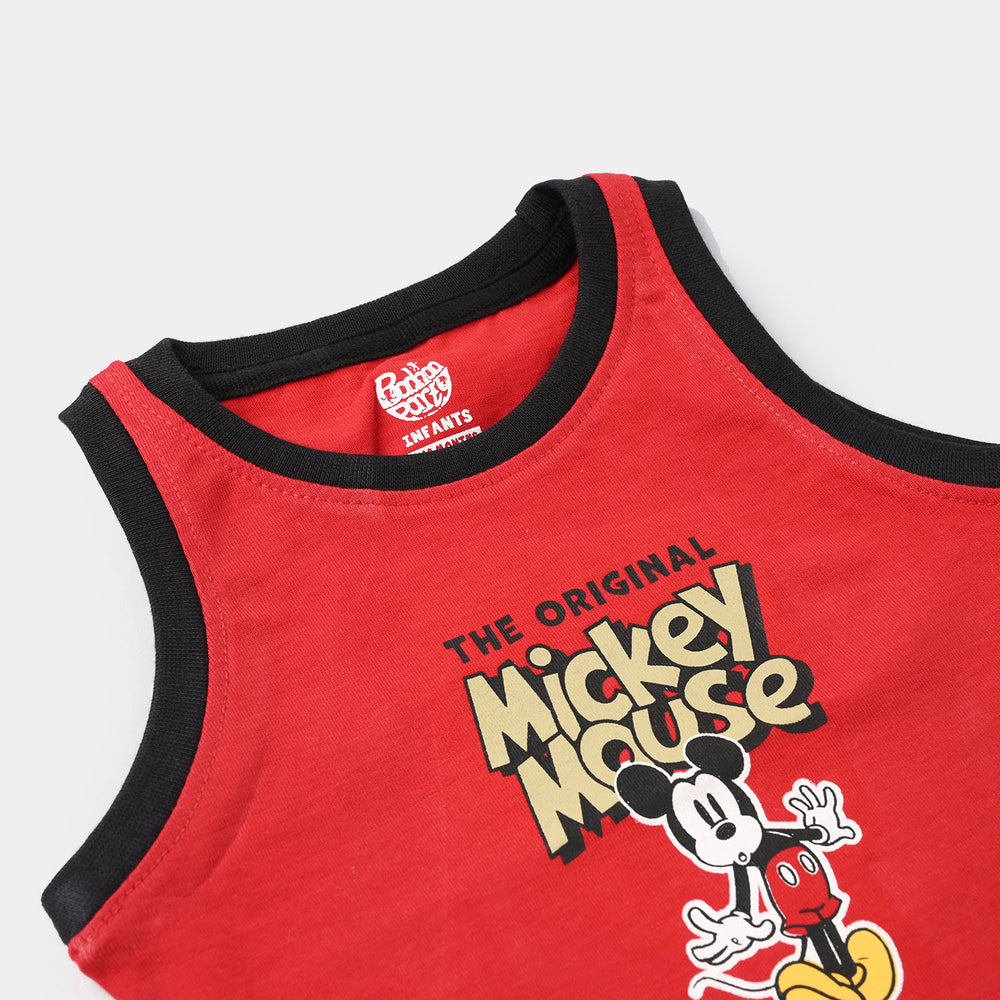 Infant Boys Jersey/Terry Sando (Charcater) - Red