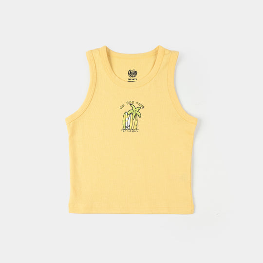 Infant Boys Jersey/Terry Sando (No Bad Day) - Yellow