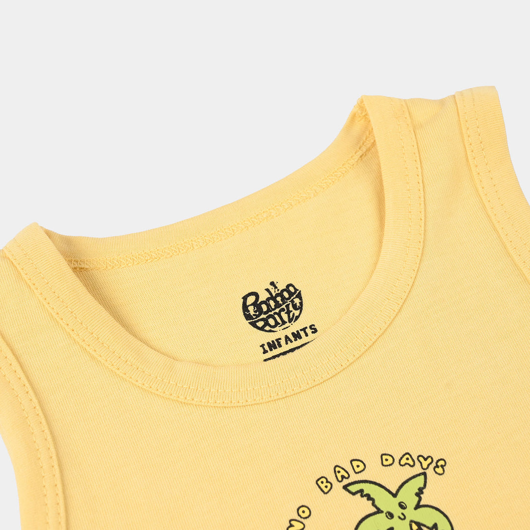 Infant Boys Jersey/Terry Sando (No Bad Day) - Yellow