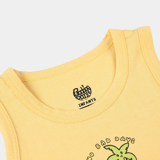 Infant Boys Jersey/Terry Sando (No Bad Day) - Yellow