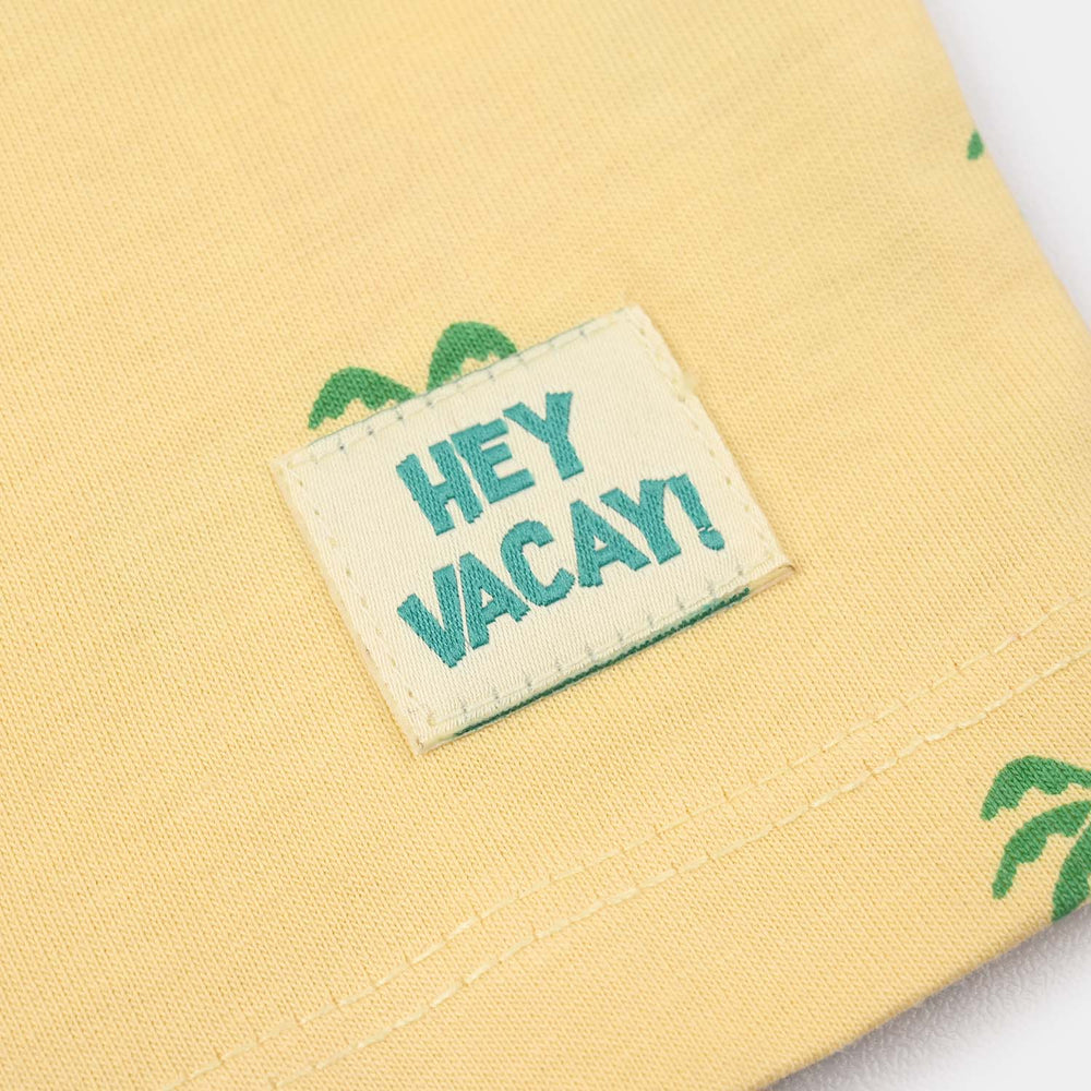 Infant Boys Jersey/Terry Sando (Hey Vacay) - Yellow
