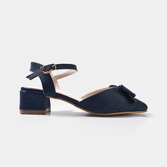 Girls Pumps Heels ZP-123-NAVY