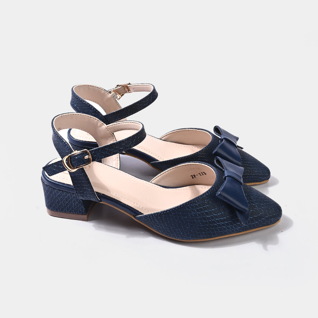 Girls Pumps Heels ZP-123-NAVY