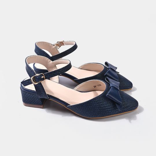 Girls Pumps Heels ZP-123-NAVY