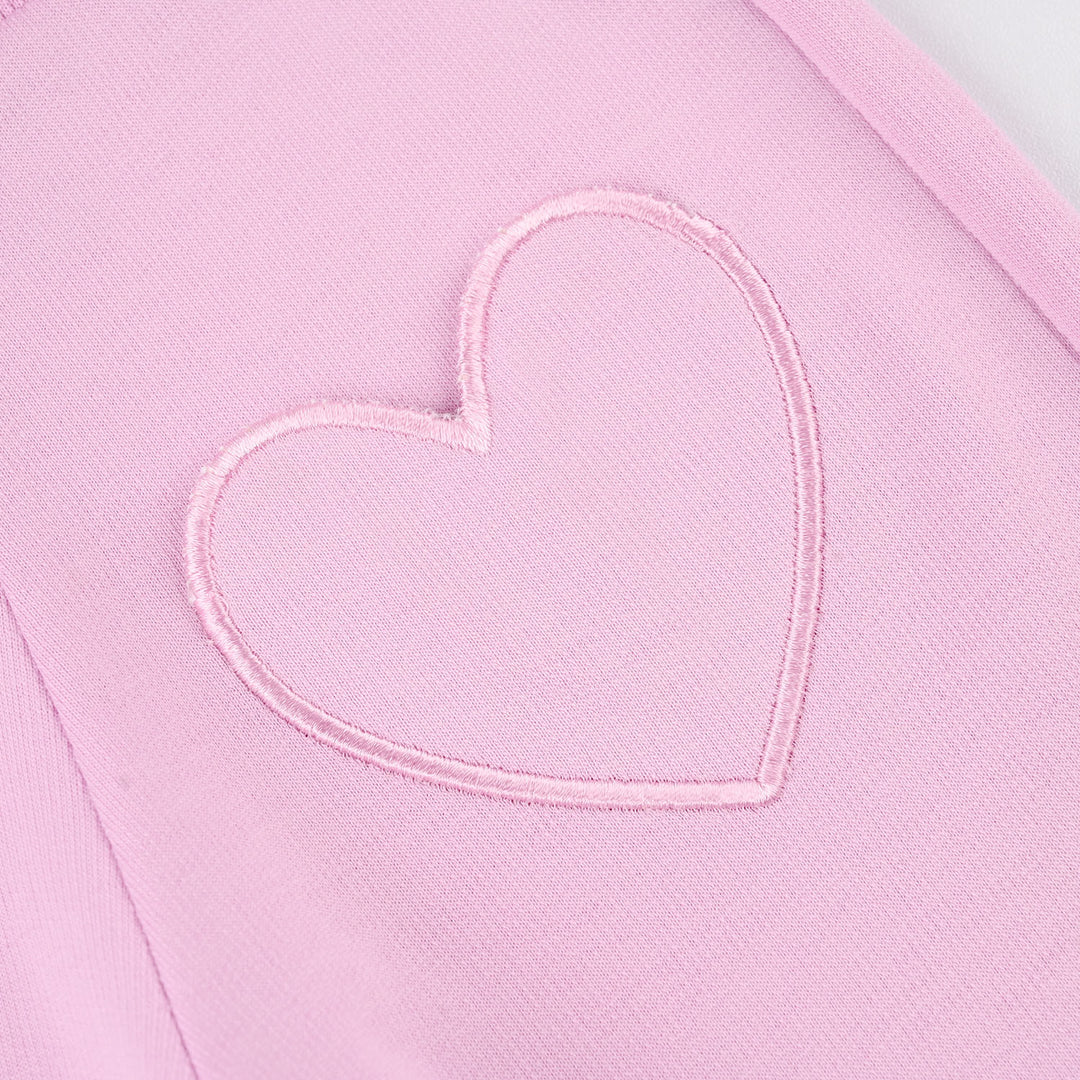 Girls Cotton Shorts (Heart Pocket) - Pink