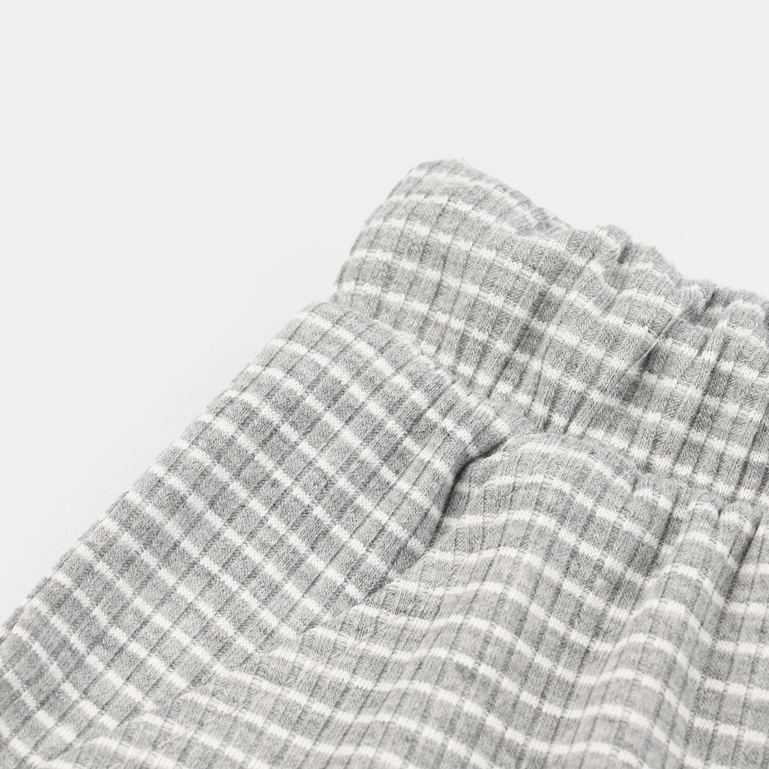 Infant Boys Jacquard Shorts Stripes - Grey/White