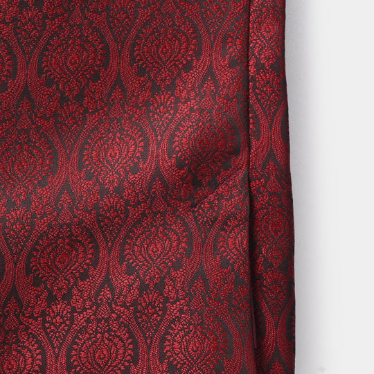 Infant Boys Poly Viscos Waist Coat - Red