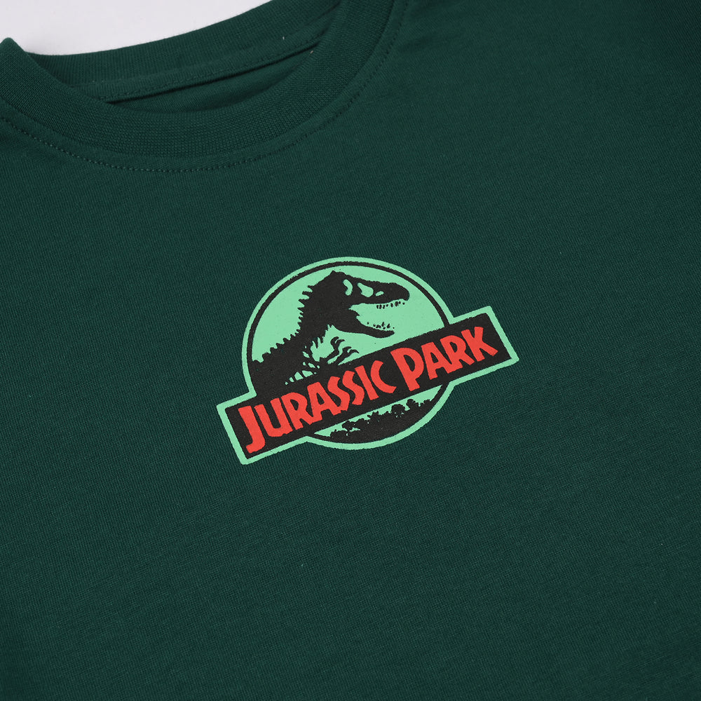 Boys Cotton Jersey T-Shirt (JURASSIC)