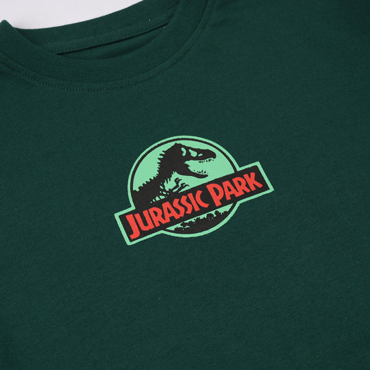Boys Cotton Jersey T-Shirt (JURASSIC)