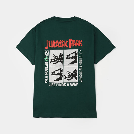 Boys Cotton Jersey T-Shirt (JURASSIC)