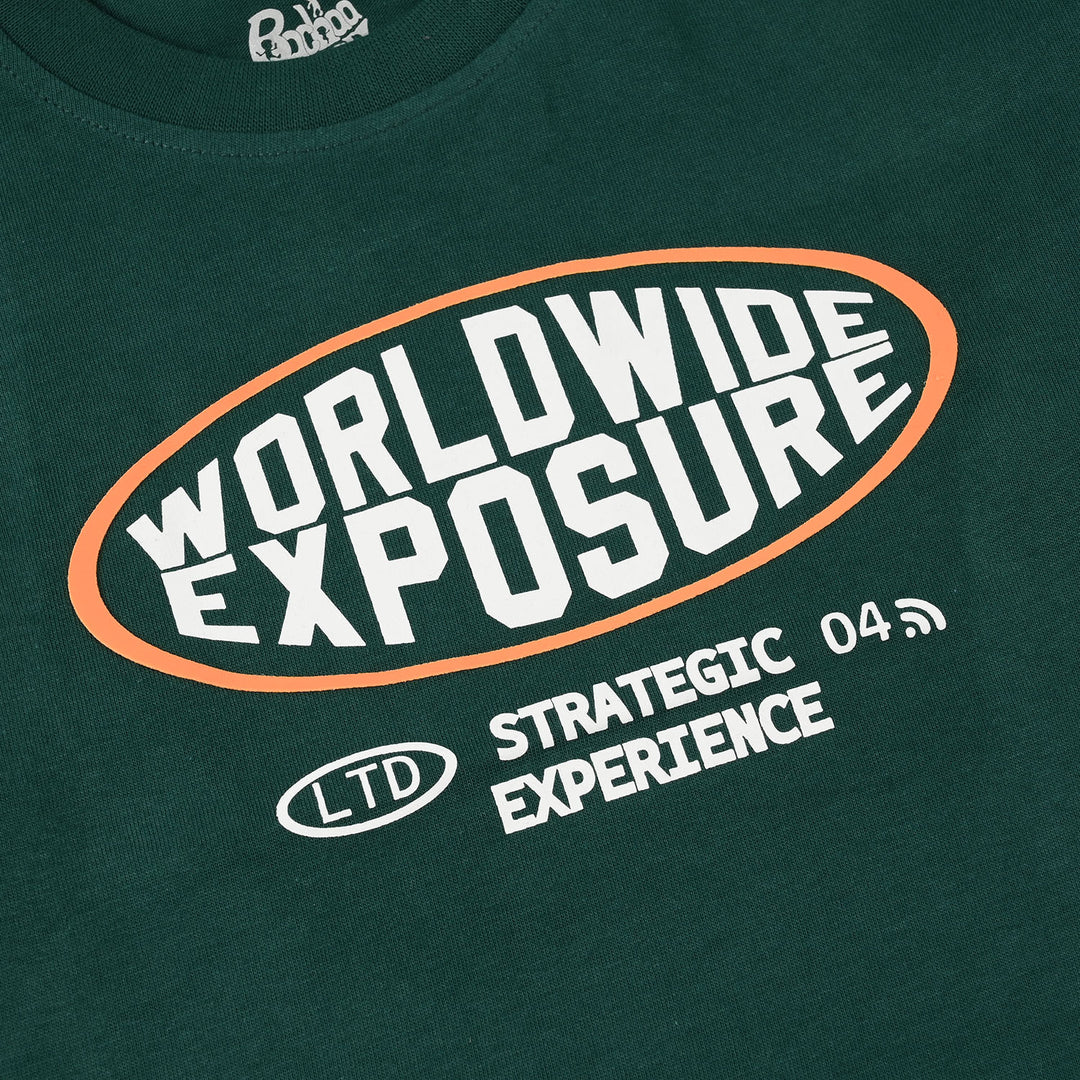 Boys Cotton Jersey T-Shirt (Worldwide Exposure) – Green