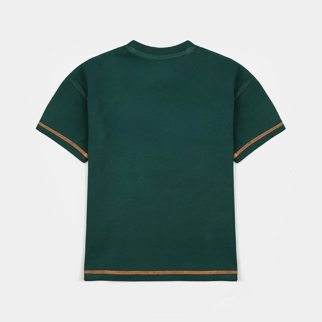 Boys Cotton Jersey T-Shirt (Worldwide Exposure) – Green