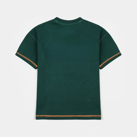 Boys Cotton Jersey T-Shirt (Worldwide Exposure) – Green