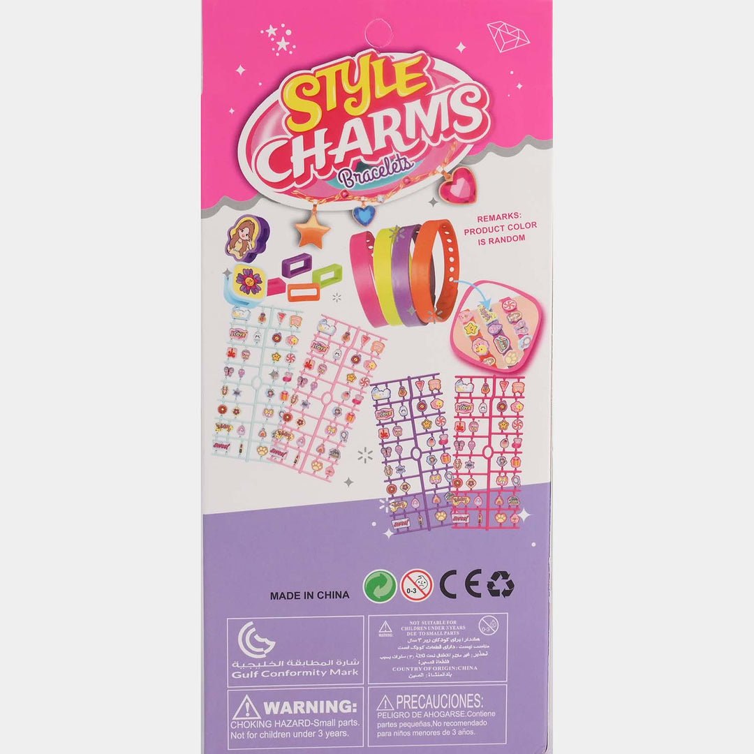 Style Charms DIY Bracelet Kit – Creative Jewelry-Making Set for Kids