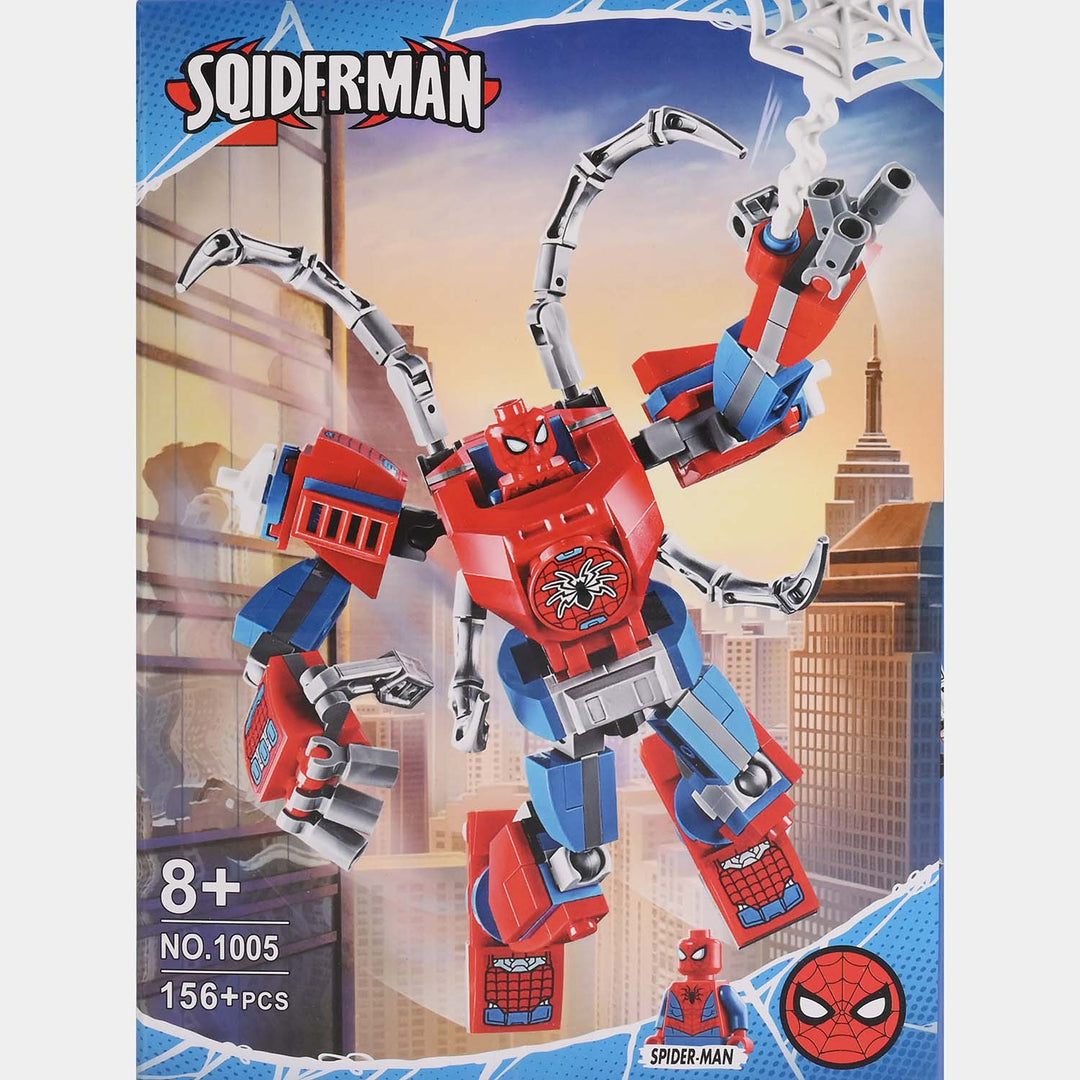 Spider Hero Mechanical Battle Suit Building Set