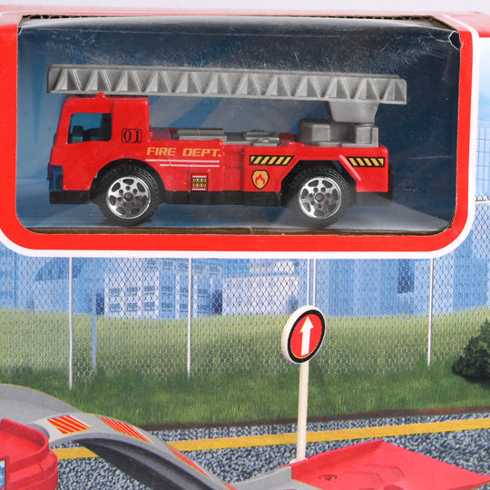 Fire Rescue Parking Garage Playset